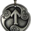 Soloman Pentant~Pewter Tir Tiwaz Rune of Victory Pendant Necklace