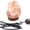 something different Salt Lamp, 1.5-2 kg, Himalayan Salt & Wood, Orange, 10 x 17 x 10 cm