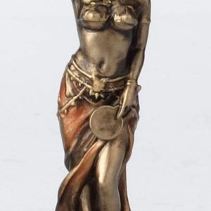 Magic  Collection~3 1/2 Inch Oshun Santeria Orisha Goddess of Love, Beauty and Marriage Cast Resin Hand Painted Antique Bronze Finish Statue Home Decor
