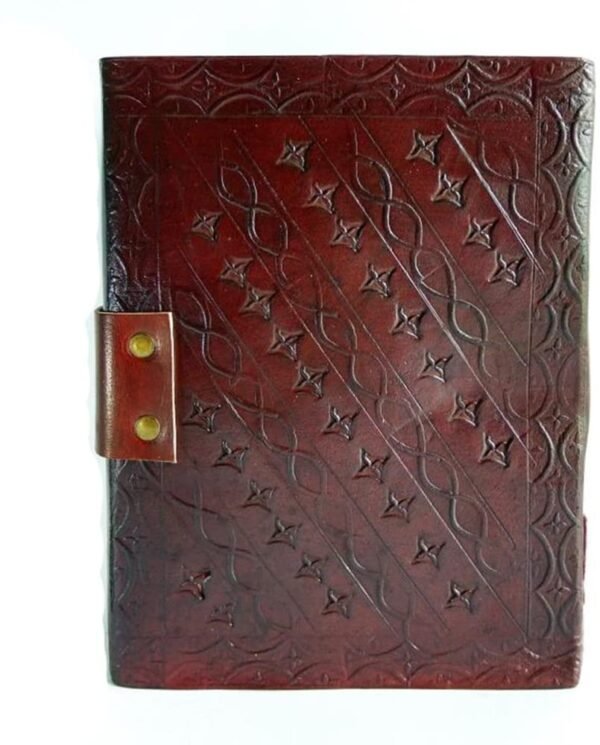 Witchcraft~Leather Journal Diary Skull Vintage Antique Handmade Notebook Sketchpad Notepad Gift for Men Women 7X5 Inches Brown