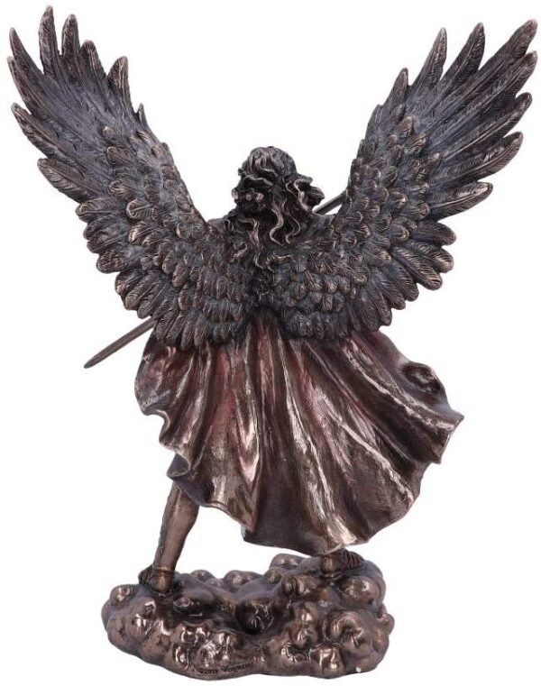 Light Collection~Bronze Saint Michael the Defender Archangel Figurine, One Size