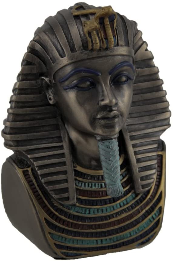 Magic  Collection~Metallic Bronze Finished King TUT Death Mask Mini Statue