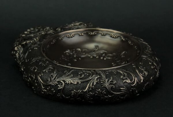 Magic  Collection~Antiqued Bronze Finish Human Skull Decorative Dish