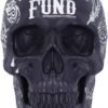 Dark Collection~Black and White Traditional, Tribal Tattoo Fund Skull, Polyresin, One Size
