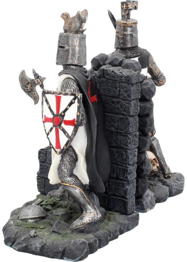 Mythology Collection~ The Duel Bookends 24cm Grey