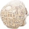Mythology Collection~ D1979F6 Hieroglyphic Skull Figurine 16cm Ivory
