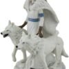 Magic  Collection~Winter Guardians by Anne Stokes Snow Wolves and Mistress Statue