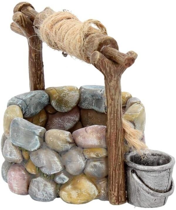 Fantasy Collection~ D3169H7 Wishing Well Figurine 12.5cm Brown