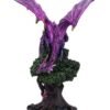 Fantasy Collection~ Nature's Perch Tree of Life Purple Dragon Figurine, Polyresin, One Size