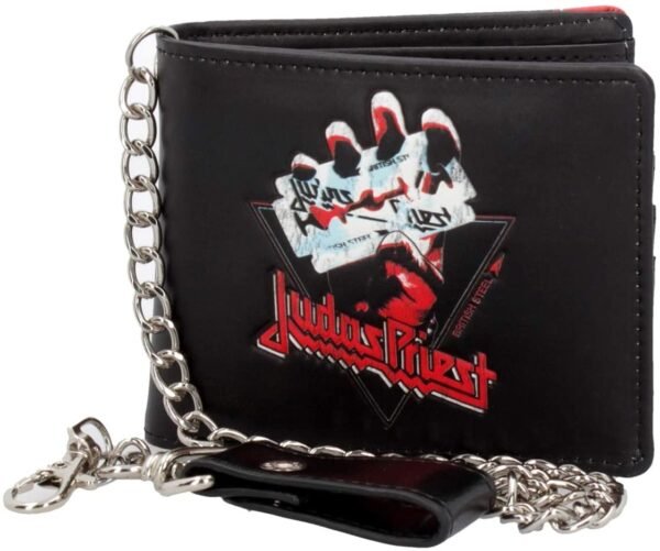 Magicun N.Giftware~Judas Priest British Steel Wallet, PU, Black, 11cm