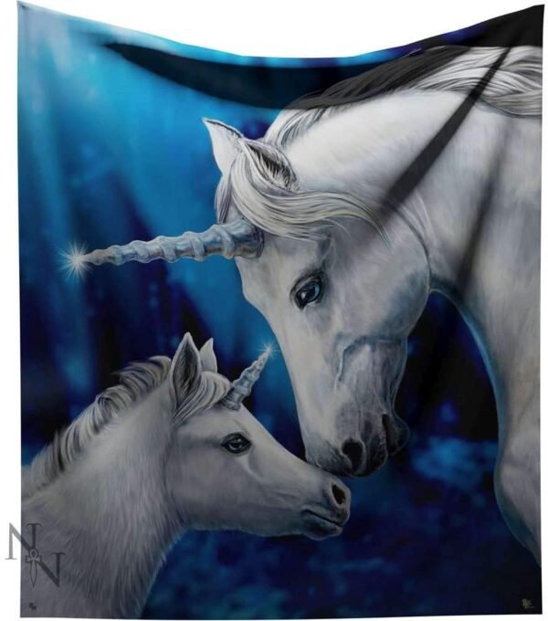 Artist Collections~ Sacred Love Lisa Parker Throw 38cm Blue, Polyester, 160cm