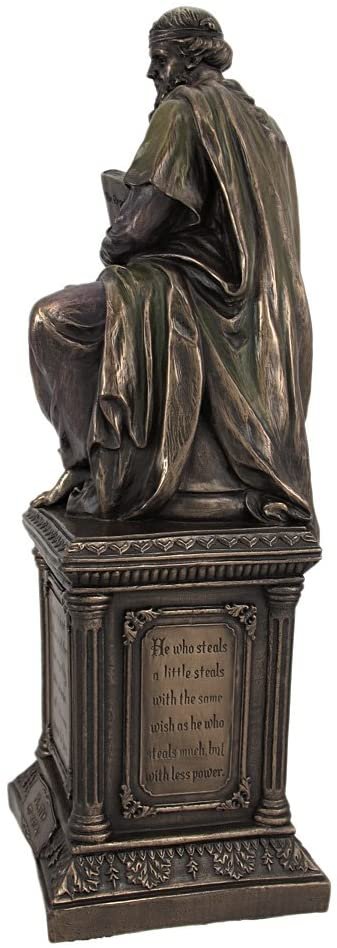 Magic  Collection~Bronze Finish Plato Statue Philosophy