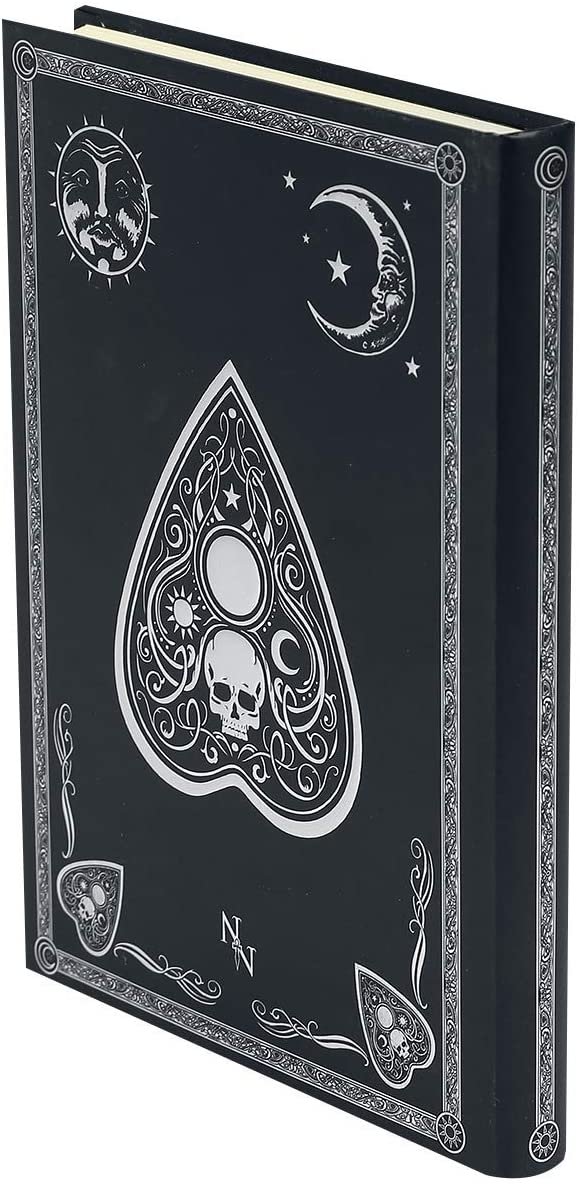 Wiccan Collection~Embossed Journal Black and White Spirit Board 17cm, Coated, Wood Free Paper
