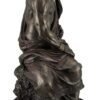 Magic  Collection~Asclepius Greek God of Medicine Holding Serpent Entwined Staff Bronzed Statue