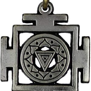 Soloman Pentant~Pewter Kali Yantra of Transformation Hindu Goddess Pendant