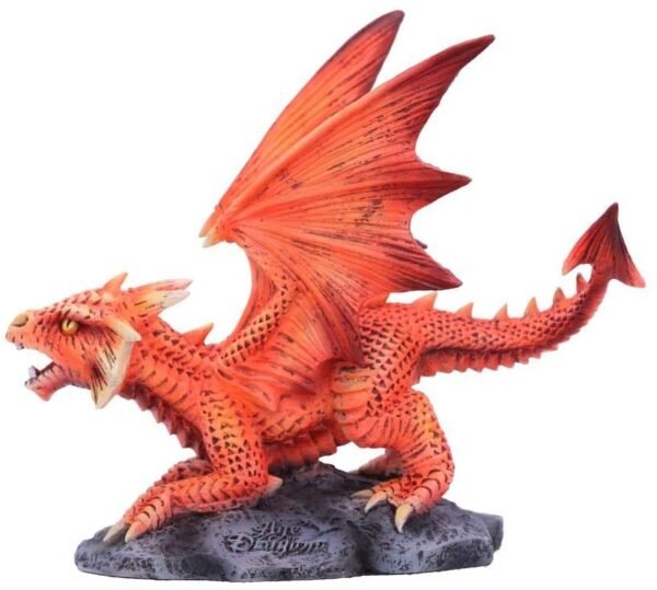Artist Collections~ Anne Stokes Age Small Fire Dragon Figurine, Red, One Size