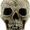 Dark Collection~Celtic Skull Small Box 15cm White