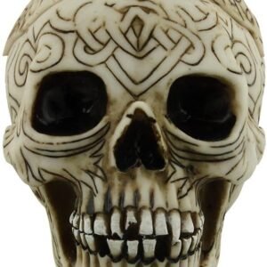 Dark Collection~Celtic Skull Small Box 15cm White