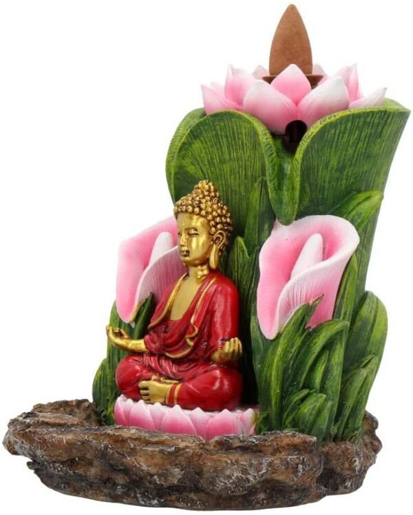 Magicun N.Giftware~Green Enlightened Sanctuary Incense Burner 17cm, 14cm