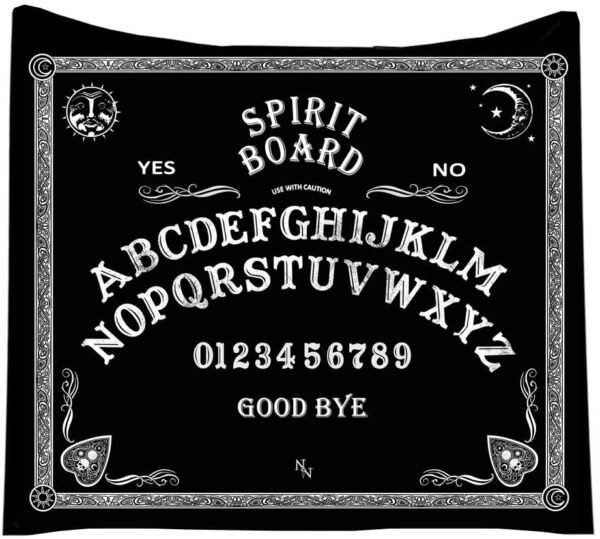 Wiccan Collection~Spirit Board Throw 160cm, Black