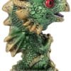 Fantasy Collection~ Bobling Green Metallic Dragon Bobble Head Figurine, Polyresin, 9.5cm