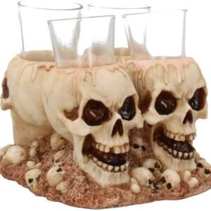 Dark Collection~Shot Dead (Set of Four) Shot Glasses 30cm White