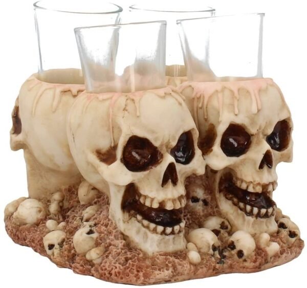 Dark Collection~Shot Dead (Set of Four) Shot Glasses 30cm White