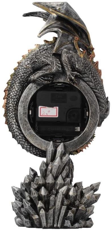 Magicun N.Giftware~Clockwork Reign Clock 32 cm Grey, Size 32cm