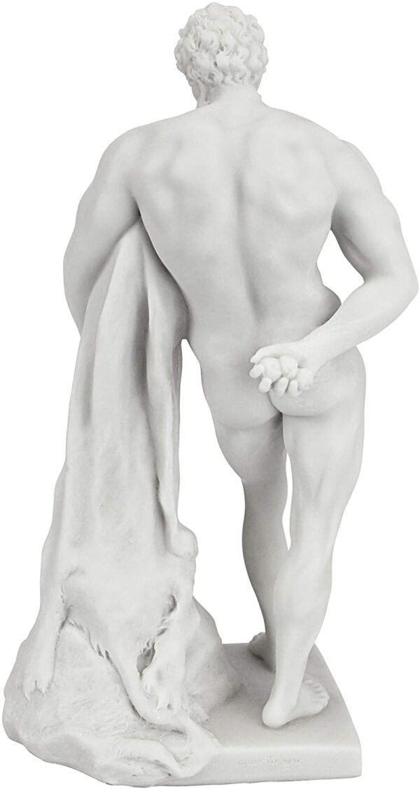 Magic  Collection~Design Toscano WU74741 Farnese Hercules Roman God Statue, 10 Inch, Bonded Marble Polyresin, White