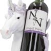Nemesis Now Spirited Away Unicorn Wine Bottle Holder 23.7cm White, Resin
