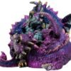 Magicun N.Giftware~Hatchlings Mischief Set of 2 Dragon Figurines 8.5cm Multi-Coloured, Resin