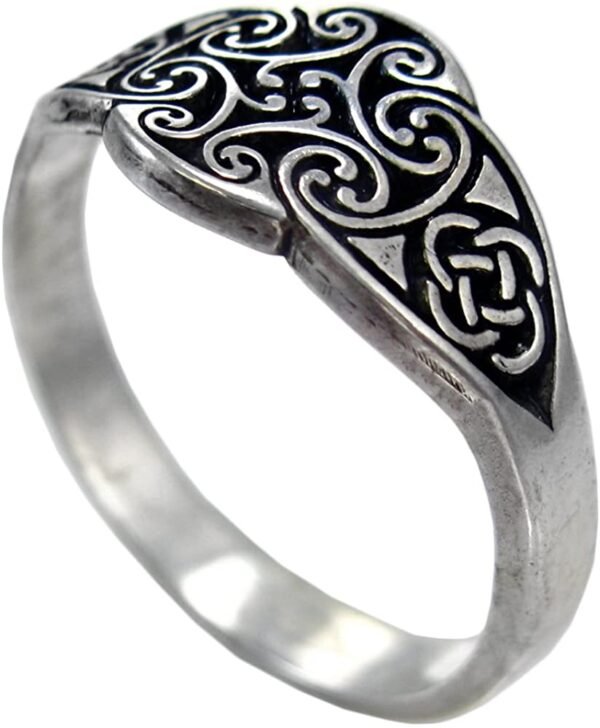 Soloman Pentant~Pepi Sterling Silver Cross of The Irish Goddess Dana Celtic Knot Ring (Size 4-12)