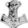 Large Sterling Silver Thor Hammer Pendant