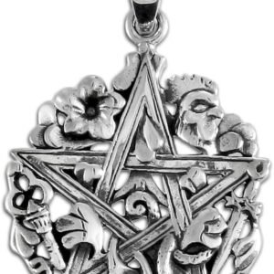 61_OdhEgmfL._AC_SL1000 Sterling Silver Cimaruta Pentacle Pentagram Pendant
