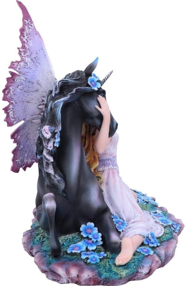 Fantasy Collection~ Spirit Bond Purple Pink Unicorn Fairy Companion Figurine, Polyresin, One Size