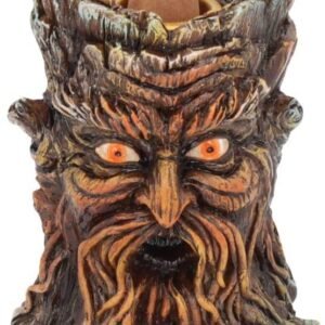 Light Collection~Aged Oak Backflow Incense Burner 11cm Brown