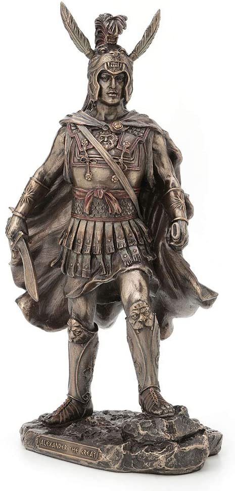 Magic  Collection~12 Inch Alexander The Great Antique Bronze Finish Greek Roman Warrior Statue