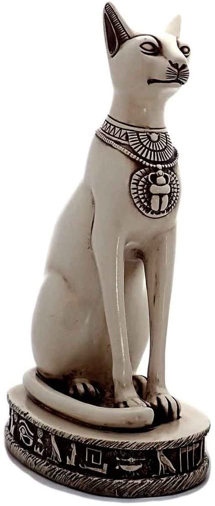 Discoveries Egyptian Imports Bastet Cat Goddess Statue - Black - 5.5" Tall - Made in Egypt