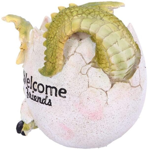 Fantasy Collection~ U4747P9 Welcome Friends Pot 17cm, Resin, Green