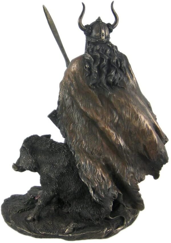 Magic  Collection~Norse God Freyr Bronzed Finish Statue Pagan Fertility
