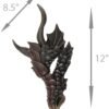 Magicun  Collection~Metallic Bronze Finish Dragon Head Wall Mask Medieval Decor