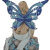 Magic  Collection~Resin Statues Sapphire Alluring Blue Butterfly Winged Fairy Statue 5 X 7 X 4 Inches Blue