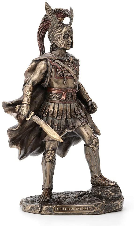 Magic  Collection~12 Inch Alexander The Great Antique Bronze Finish Greek Roman Warrior Statue
