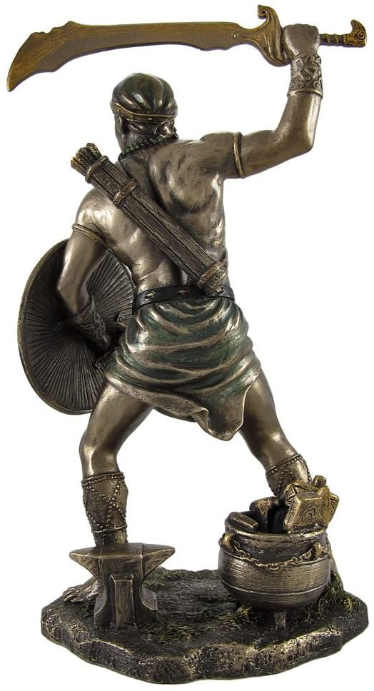 Magic  Collection~Bronzed Oggun God of War, Iron and Hunting Statue