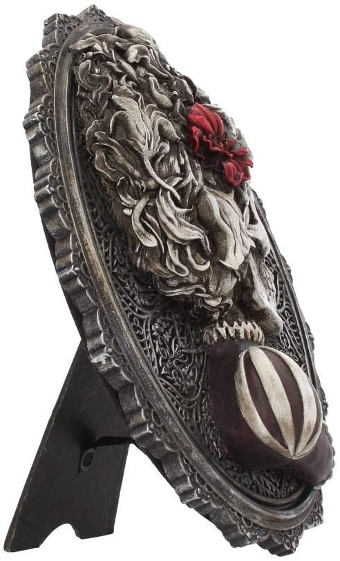 Dark Collection~Beautiful Wall Plaque 22cm Grey, Polyresin