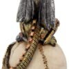 Steampunk Collection~Dragon's Grasp Figurine 22.5cm White, Resin, One Size