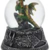 Fantasy Collection~ Enchanted Emerald Snowglobe 13cm Green