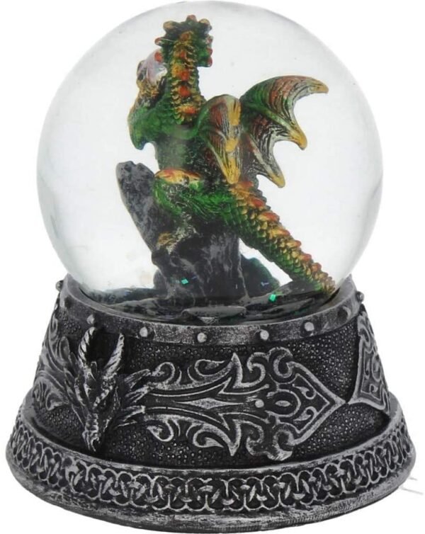 Fantasy Collection~ Enchanted Emerald Snowglobe 13cm Green