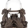 Fantasy Collection~ Dragons Prophecy Crystal Ball Holder 18.5cm Bronze, Resin