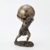 Magic  Collection~Bronzed Atlas Holding Up Celestial Sphere Statue/Storage Box